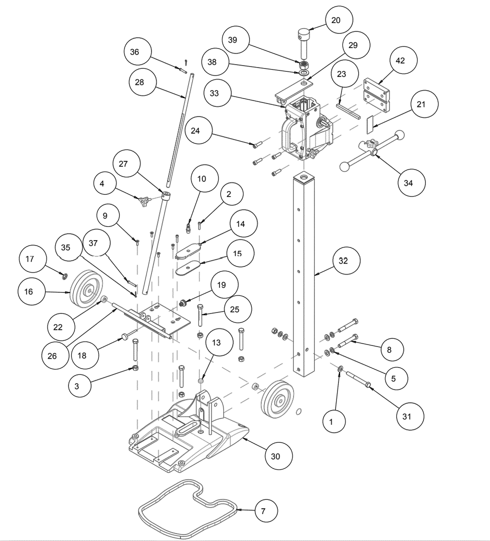 Section 06 Diagram and Parts List for 158425  MK Diamond Drill